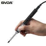 GVDA 휴대용 납땜 인두 키트 용접 도구 전기 재 작업 스테이션 팁 용접기 금속 몸체 3 온도 조절