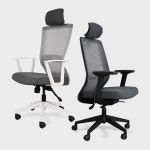 고급 기본 의자 캐쥬얼 체어 블랙프레임 암-고정