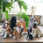 강아지 모형 정원 해류를 점점 아트 46근 조각 대형 S권장 조형물 피규어 조각상 꿈꾸다 포도파이 M권장 712근