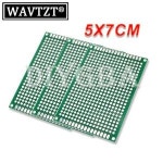 범용 양면 주석 실험 보드 브레드보드 그린 오일 유리 섬유 보드 양면 PCB 5PCs 로트