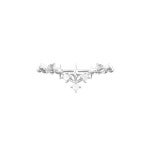 투모로우오브젝트 투모로우오브젝트 925실버 dragon universe line ring 05 블루드래곤 우주의 빛 모이나이트 세팅 가드링 반지