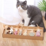 프리미엄 고양이 스크래쳐 낚시 막대 장난감 7종세트