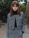 뮤제 MUSEE LOREN Crop Wool Tweed Jacket