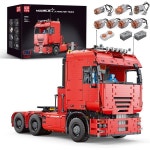 Mould King 몰드 킹 트레일러 블록 키트 모델 MOC 빌딩 세트 이상 성인 컬렉션 마니아 선물 3368개 19005T