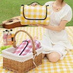 누빔 방수 워셔블 피크닉매트 캠핑돗자리 차박매트 레드체크