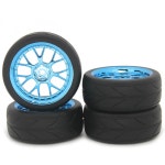 1 10 1 12 1 14 RC 카 레이싱용 내구성 고무 휠 타이어 Wltoys 9 육각 림 4PCS Tyres Only 144001 1