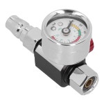 스레드 스프레이 페인트 건 공기압 조절기 압력 조절 조정 밸브 게이지 0 140 PSI 어댑터 공압 도구 G1 4in