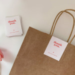 레드캣 레드캣 레드캣 땡큐 레터링 다용도 데코 선물 포장 띠지 스티커 100P