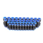 40pcs 커넥터 스트레이트 푸시 액세서리 연결 피팅 호스 공압 퀵 릴리스 에어 라인 connector