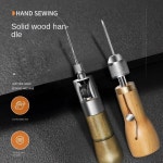 DIY 가죽 아트 손 재봉틀 가죽 조각 재봉 도구 암소 가죽 내구성