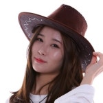 파티공구 쎄무카우보이모자 쎄무 카우보이 모자 파티 할로윈 신사 중절모