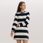 앤유 앤유 HAMMERSMITH stripe one piece Deep