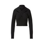 드레 DRAE CROSS-CUTOUT RIBBED-KNIT SWEATER