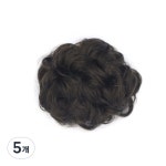 끌레오라미 당고머리 헤어 자동핀 대형 자연갈색 5개