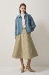 랑방컬렉션 LANVIN COLLECTION 스웨이드 집업 칼라 자켓 MB LC2E8LOT421W