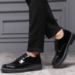 파파브로 블랙 유광 옥스퍼드화 DMC-SE-QAL877