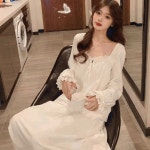 프렌치셔링 파자마원피스