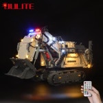 레고조립커스텀 블록 피규어 42100 테크닉용 LED 조명 키트 Liebherr R 9800 굴삭기 놀이감 DIY 빌딩 블록