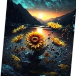 diy 피포페인팅 40x50 상징 의 세트 수채화 과 그리기 유화 해바라기 복 명화 행운
