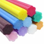 글로벌이지 꽃백업 폼 수수깡 혼합 10개묶음 만들기 교구 재료