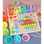 엄마랑 인지발달 수놀이학습 원목보드 완구 놀이학교 얼집 원목교구 1개