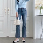 옷자락 흑청나팔바지 팬츠 WP32118