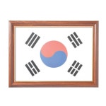 대상액자 태극기액자A3- 체리색 A3용 사무용품 생활용품 가정용품 태극기 국기 학교용품 교실용품