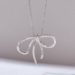 도로시 도로시 루미 리본 랩 다이아몬드 목걸이