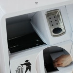 쓰레기통 외부 대형 스틸 호텔 휴지통 사각 실외 소형 1 메탈로스터-스크럽블랙 재떨이