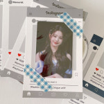 피오리 포토카드 뒷대지 라벨 심플 포카 포장 메모 카드 엽서 네일팁 배경지 다꾸 사진 인별그램 포토존 촬영 소품