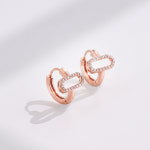 윈도 스퀘어 귀걸이 목걸이 반지 세트