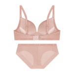 엘르이너웨어 엘르이너웨어 사이드윙 서포트핏 노와이어 브라 팬티 세트