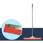 식당 바닥 에폭시 작업 톱니형 고무밀대 바닥도포작업