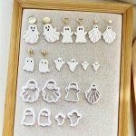 폴리머클레이 클레이아트 도자기 몰드 할로윈 고스트 시리즈 커터 귀걸이 보석 제작용 절단 금형