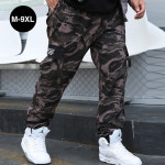 바지 밀리터리 타이드 Beamed Loose 남성용 Plus 남성 Wild Fat 올 Camouflage 카고 Pants 캐주
