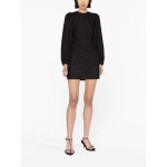 GANNI 가니 백리스 퍼프 포플린 원피스 099