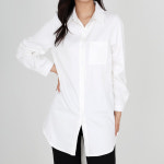 모이르벨라 여성용 에르제 롱 카라 셔츠 M T24FW2-A0627