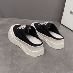 엘럽 여자 슬리퍼 캔버스 가을 키높이 캐주얼 반 원템3