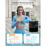 고비 와이파이 습도계 전자 잉크 디스플레이가 실내 블루투스 온도 습도 센서 앱 알림 알림 데이터 저장 내보내기 침실용 디지털 리모컨 H5103