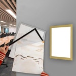 A4 자석 프레임 액자 사무실 학원 안내문 벽부착 게시판 pop꽂이 알림판 자격증 상장