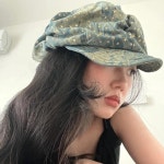 캐주얼 Y2K 빈티지 코튼 뉴스보이 스트리트 스타일 여성 클라우드 아티스트 소녀 모자 멋진