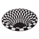 카페 인테리어 원형 극세사 바닥 매트