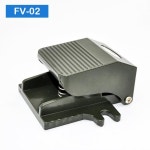 FV 02 2 웨이 위치 풋 공압 페달 밸브 도구 스위치 PC 커넥터가있는 공기 1 4BSP 나사 식 Only FV 02