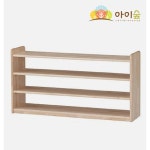 미술용품 정리 트임형 3단 낮은교구장 사물함 유치원 유아책장 알록달록한 돌봄교실