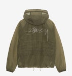 스투시 스투시 비치 쉘 트랜스패런트 립스탑 올리브 115779