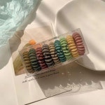 자국없는 스프링 전화줄 머리끈 헤어고무줄 B세트