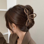 럭셔리 리본 헤어 집게