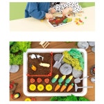 봄 동물 농작물 피규어 모스 식물 흙 미니어처 농장 만들기