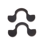 범용 미끄럼 방지 고무 오토바이 자전거 스탠드휠 지지대 프레임 스윙 암 트 삼각대 후크액세서리1 쌍