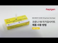 래피젠 홈테스트 래피젠 코로나-19 항원 자가 검사 진단키트 코로나 자가진단키트